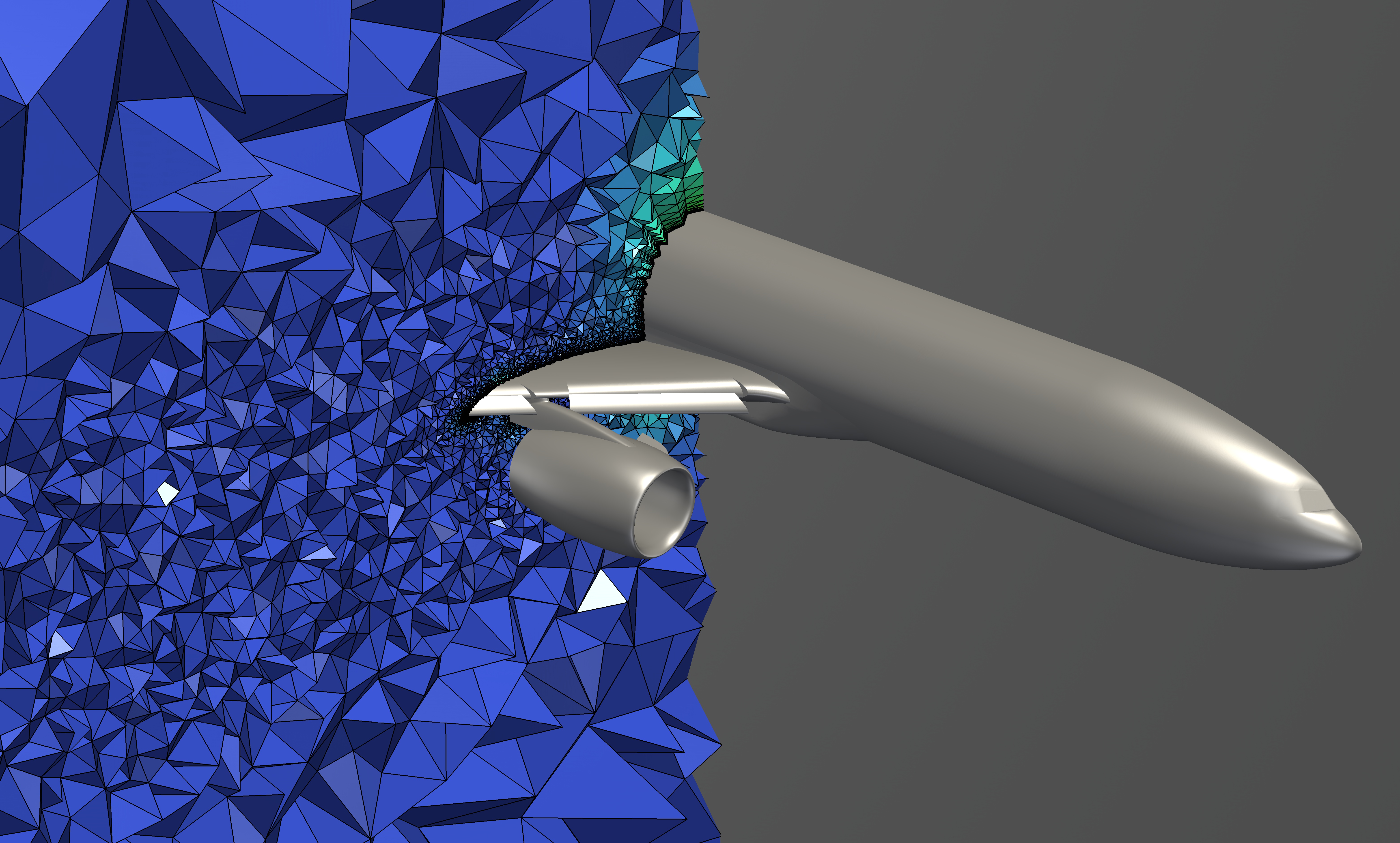 Curved cubic mesh for the NASA HLCRM geometry HLCRM curved mesh